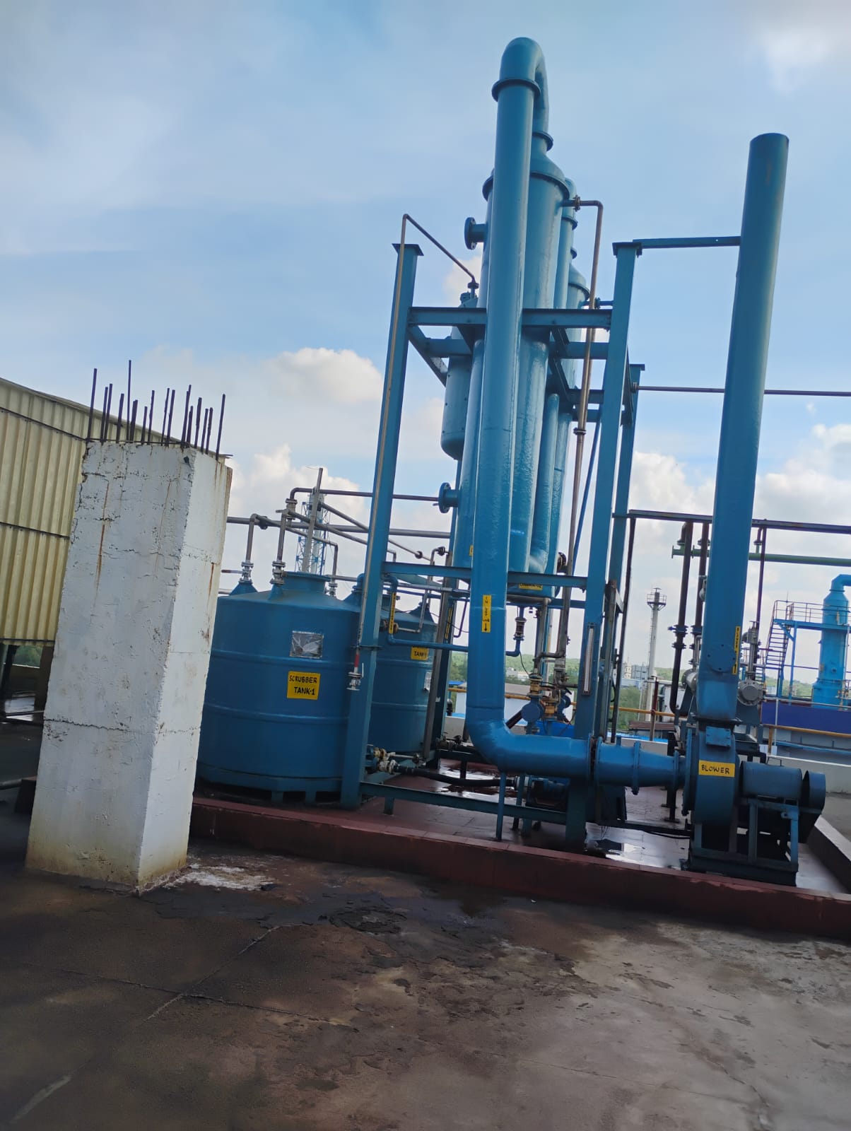 Vertical FRP Scrubber System